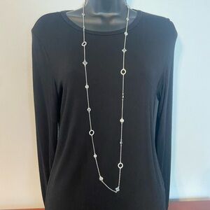 Lia Sophia Silver Geometric Necklace